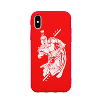 Чехол для iPhone X силиконовый матовый «Гладиатор»
