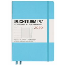 Еженедельник на 2020 год А5, 72 листа, голубой бренда Leuchtturm 1917