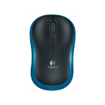 Беспроводная мышь Logitech M185 Blue-Black USB