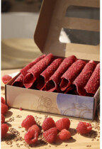 Пастила малиновая с семенами льна